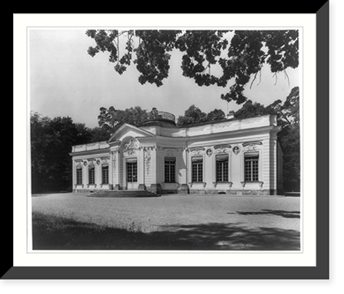 Historic Framed Print, [Amalienburg, second retreat house at Nymphenburg Palace, Munich, Germany; full, front],  17-7/8" x 21-7/8"