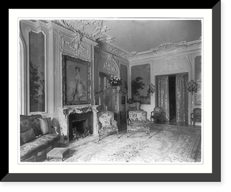 The Townsend house, home of Sumner Welles, now the Cosmos Club, 2121 Massachusetts Ave., N.W., Washington, D.C.- interior view of richly decorated and furnished residence Heritage Wall Art Print