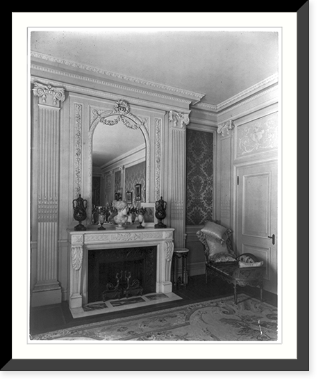 The Townsend house, home of Sumner Welles, now the Cosmos Club, 2121 Massachusetts Ave., N.W., Washington, D.C.- interior view of richly decorated and furnished residence - 4 Vintage Wall Art Pri