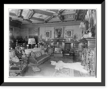 The Townsend house, home of Sumner Welles, now the Cosmos Club, 2121 Massachusetts Ave., N.W., Washington, D.C.- interior view of richly decorated and furnished residence - 7 Classic Wall Art Pri