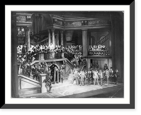 Scene during opera Rigoletto" in Berlin theatre, ca. 1930", Antique Wall Art