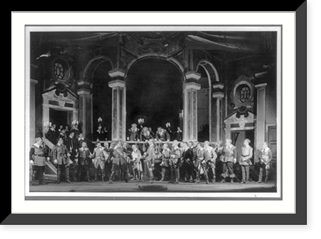 Scene during staged production of Wallenstein" Darmstadt, Germany. ca. 1930", Antique Wall Art
