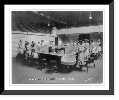Domestic Science class Emerson School, Gary, Indiana, Antique Poster