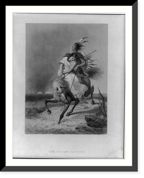 Historic Framed Print, The Indian captive,  17-7/8" x 21-7/8"