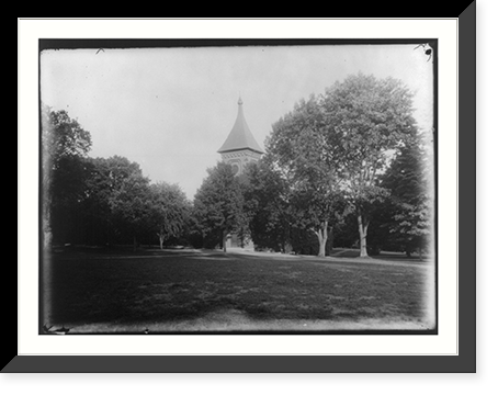 Lee Chapel in Summer from across campus, W&L Univ., Lexington, Va. Classic, Vintage Print