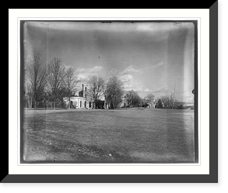 Superintendent A.J. Davis' house from across football field, V.M.I., Lexington, Va, Historic Print