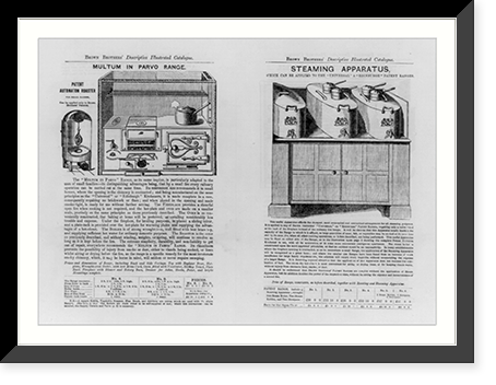 Multum in Parvo Range kitchen stove and Steaming Apparatus Classic, Vintage Wall Art