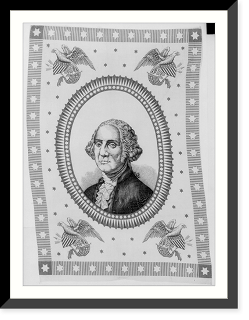 Historic Framed Print, [George Washington, head and shoulders, facing left; in oval],  17-7/8" x 21-7/8"