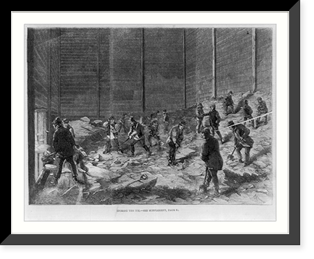 Mr. Charles ice-stores, Lindsey House, Chelsea: storing the ice, Antique Poster