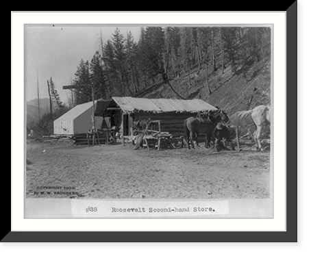 Idaho - Roosevelt: Roosevelt second-hand store"", Historic Print