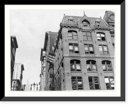 Flag, announcing lynching, flown from the window of the NAACP headquarters on 69 Fifth Ave., New York City - 2, Vintage Wall Art