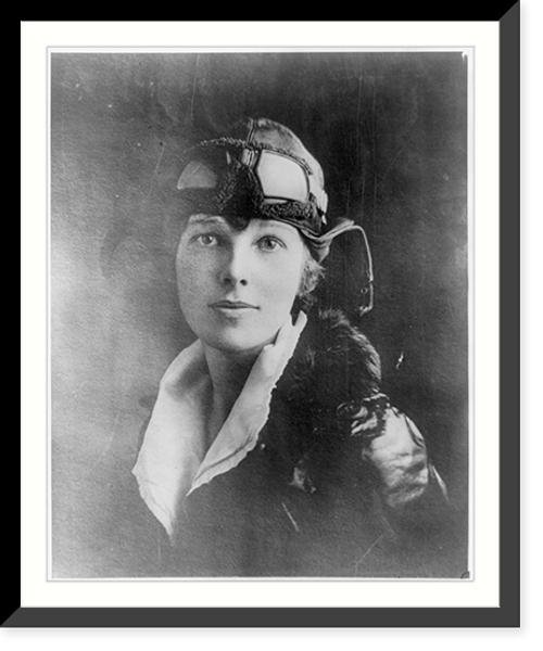 Historic Framed Print, Amelia Earhart, 1897-1937,  17-7/8" x 21-7/8"