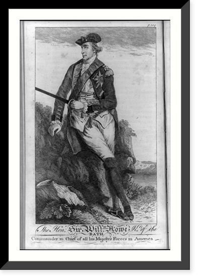 The Hon. Sir Willm. Howe Kt. of the Bath, commander in chief of all his majesty's forces in America, Vintage Print