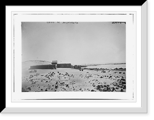 Historic Framed Print, Oasis of Misturata - 2,  17-7/8" x 21-7/8"