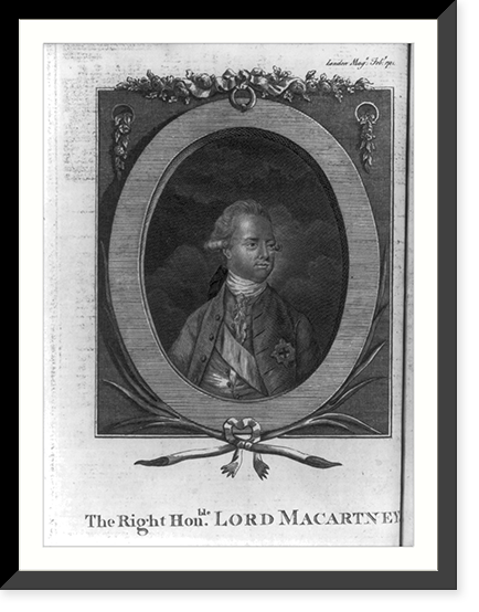 The right hon'ble. Lord Macartney, Vintage Poster