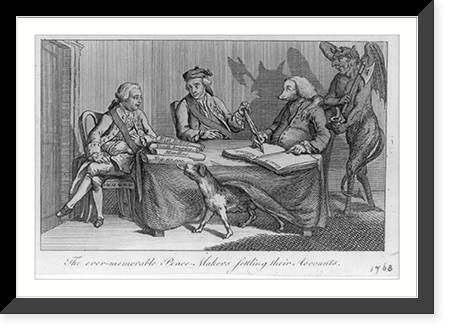 The ever-memorable peace-makers settling their accounts, Antique Print