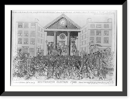 Westminster election 1780.E. g inv. Classic, Antique Poster