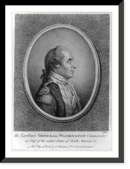 His excellency General Washington commander in chief of the united States of North America &c..B.B.E, Vintage Print
