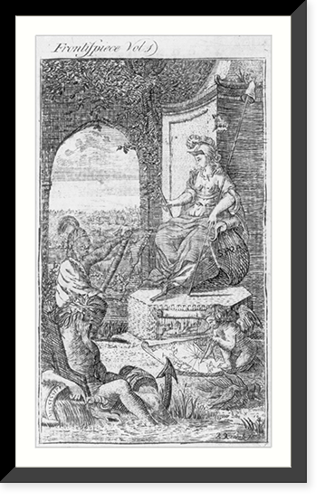 A Native American presents map to Europe?.R.R. inv & fect. Classic, Historic Print