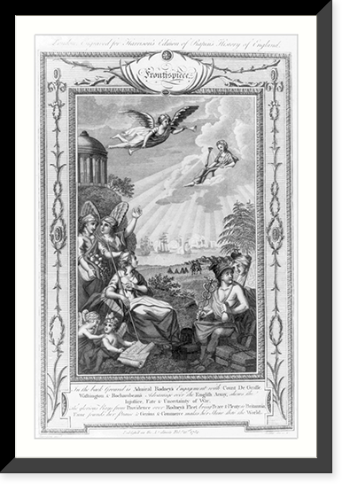 In the background is Admiral Rodney's engagement with Count de Grasse..Harrison invt. ; Goldar del. et sc, Vintage Wall Art