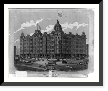 The Baldwin" hotel and theater, S.F..T.J. Pettit & Co. S.F.", Antique Wall Art
