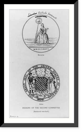 Designs for the Seal of the United States: designs of the 2nd Committee, 1780, Antique Wall Art