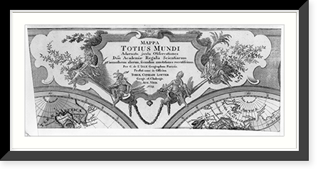 Mappa totius mundi.Mattheaus Albrecht Lotter sculpsit Aug. V, Historic Reproduction