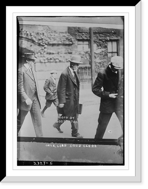 Historic Framed Print, Geo. E. Cobb - Drug clerk,  17-7/8" x 21-7/8"