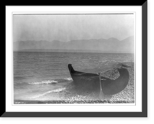 Historic Framed Print, Evening on Flathead Lake,  17-7/8" x 21-7/8"