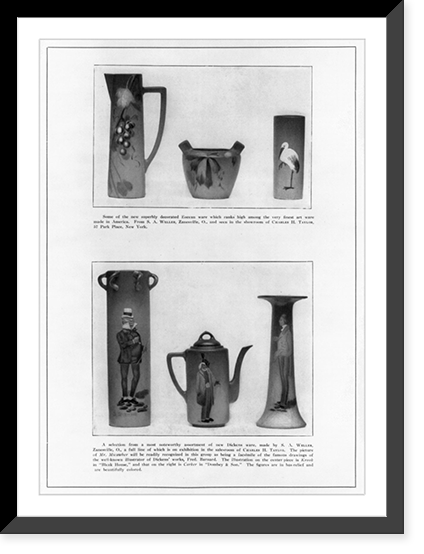 Illus. of pottery from American Pottery Gazette and Pottery Glassware, 190-, Historic Print
