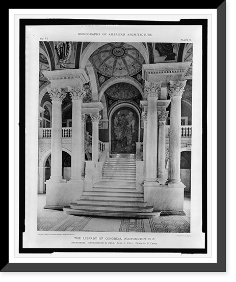 Historic Framed Print, [The Library of Congress, Washington, D.C.] - 10,  17-7/8" x 21-7/8"