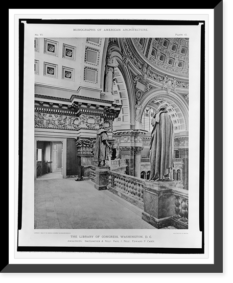 The Library of Congress, Washington, D.C. - 11, Vintage Wall Art