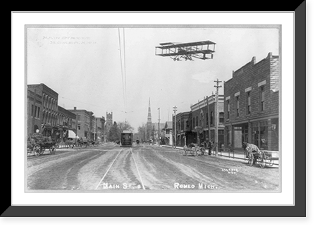 Vintage Railroad - Trolleys & Streetcars - Mich. - Romeo - Main Street