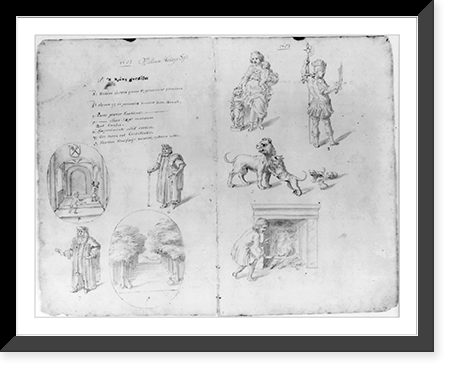 Drawings of annual guild days of Norwich, England, 1705 - 14, Historic Print