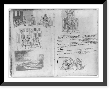 Drawings of annual guild days of Norwich, England, 1705 - 18 Classic, Antique Print