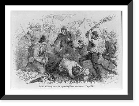 Rebels whipping a man for expressing Union sentiments, Vintage Wall Art