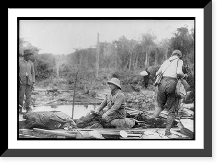 Theodore Roosevelt, 1858-1919; lantern slide of Roosevelt's Brazil expedition, 1913, taken by his son Kermit - 13, Historic Reproduction