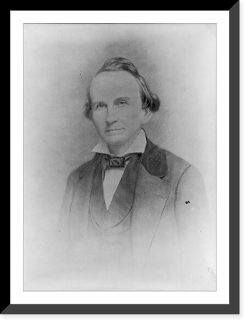 Historic Framed Print, [David Settle Reid, head-and-shoulders portrait, facing left],  17-7/8" x 21-7/8"