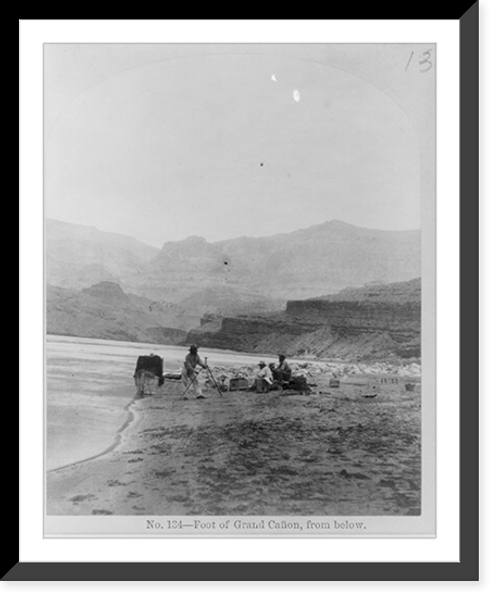 Historic Framed Print, Foot of Grand Ca&ntilde;on, from below.,  17-7/8" x 21-7/8"