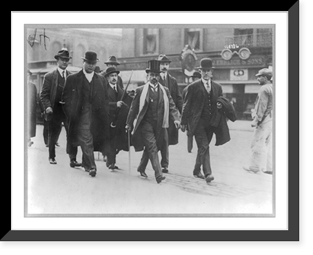 Cipriano Castro, 1856?-1924, portrait walking on New York City street, Vintage Poster