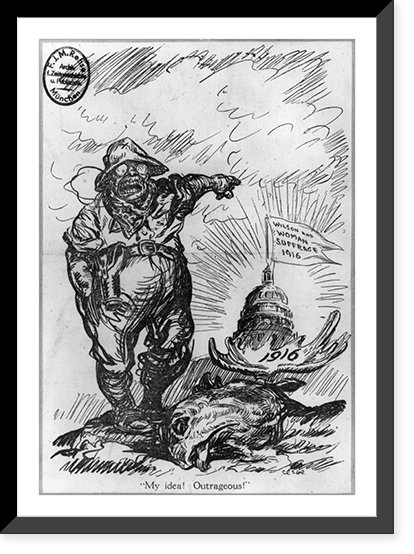 Historic Framed Print, [My idea! Outrageous!"]",  17-7/8" x 21-7/8"