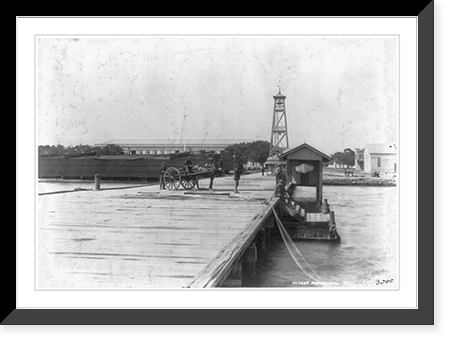 Pensacola Navy Yard: Bell tower and caisson, Vintage Wall Art