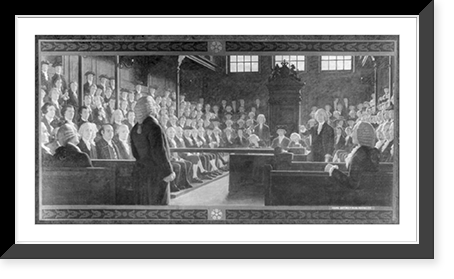 Benjamin Franklin, 1706-1790, three-quarter length portrait, standing, rear view, Antique Print