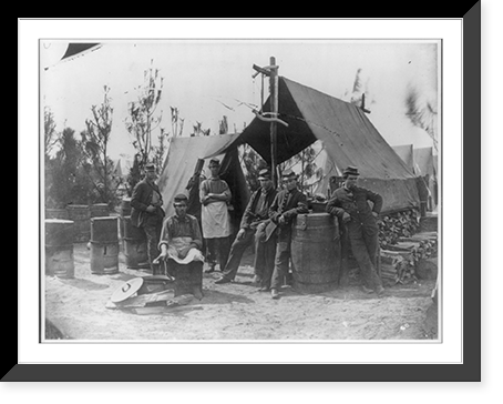 Camp of 3rd New Hampshire Infantry, Hilton Head, S.C., Feb. 28, 1862: Cook's galley, Company K, Antique Wall Art