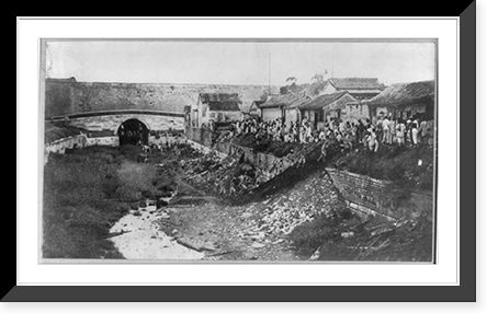 China - Peking - Entry of the allies during the Boxer trouble into Peking through a hole in the wall"", Historic Print