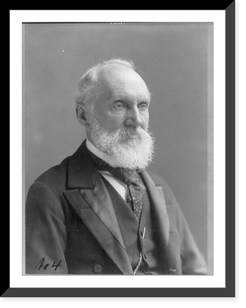 Historic Framed Print, [William Thompson Kelvin, baron, 1824-1907, head and shoulders, facing right],  17-7/8" x 21-7/8"