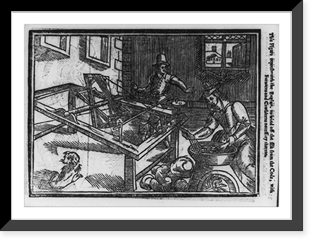 Engine used to wind silk off the coils, soon after the discovery of silkworms Classic, Vintage Poster