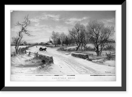 Christmas morn.painted by W.C. Bauer, Historic Print