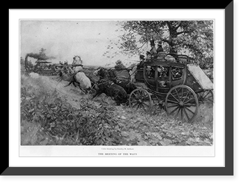 Historic Framed Print, The meeting of the ways.S.M. Arthurs.,  17-7/8" x 21-7/8"