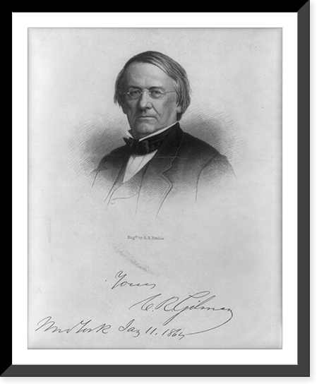 Historic Framed Print, [Chandler Robbins Gilman, bust portrait, facing left],  17-7/8" x 21-7/8"